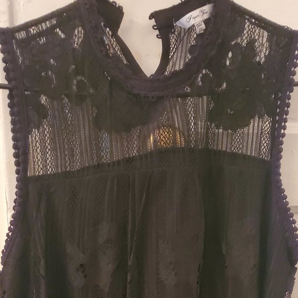 Paper Tee Lace Blouse Size 2X - Picture 1 of 2